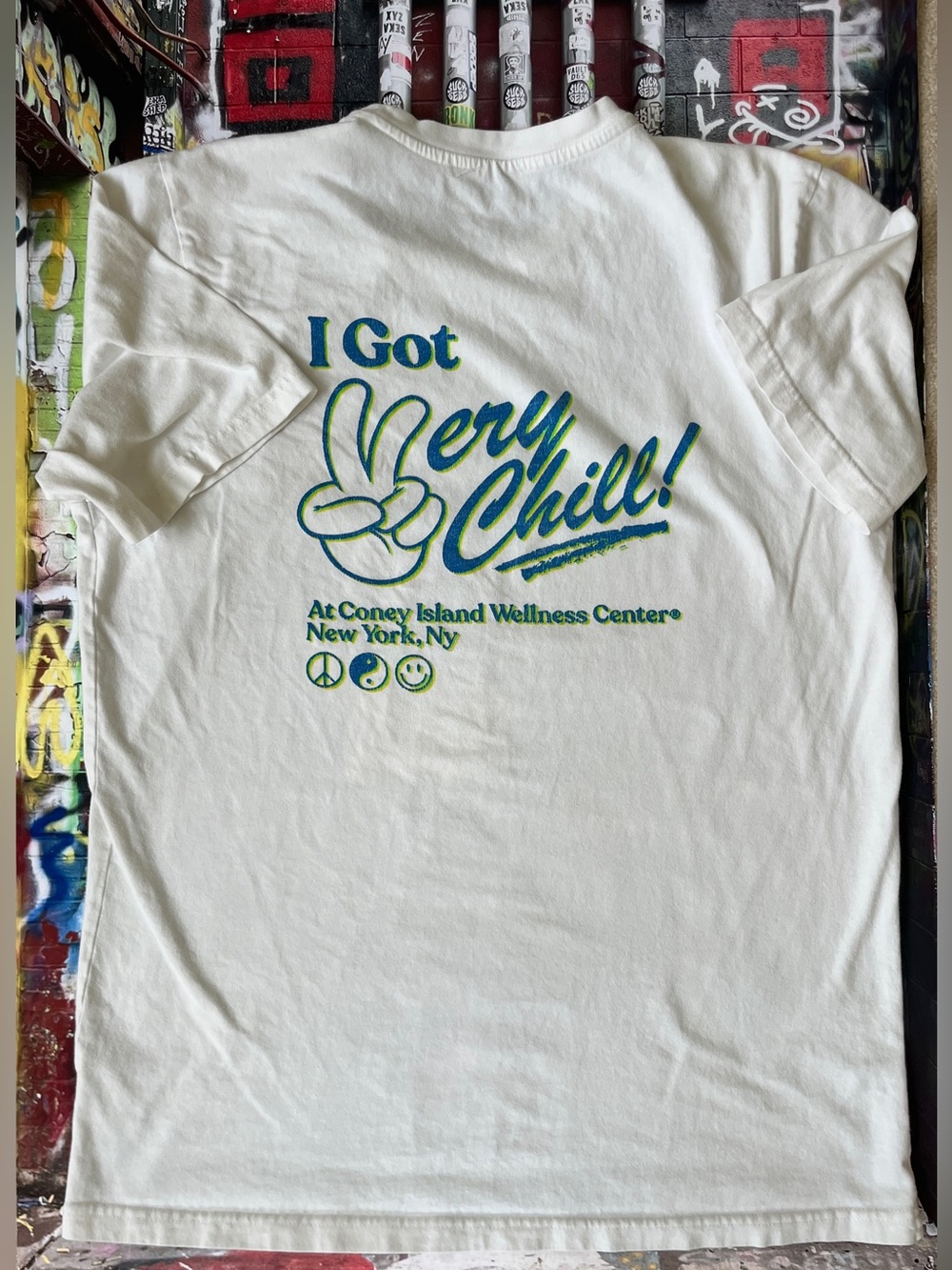I Got Very Chill! Coney Island Wellness Center White Graphic Tee
